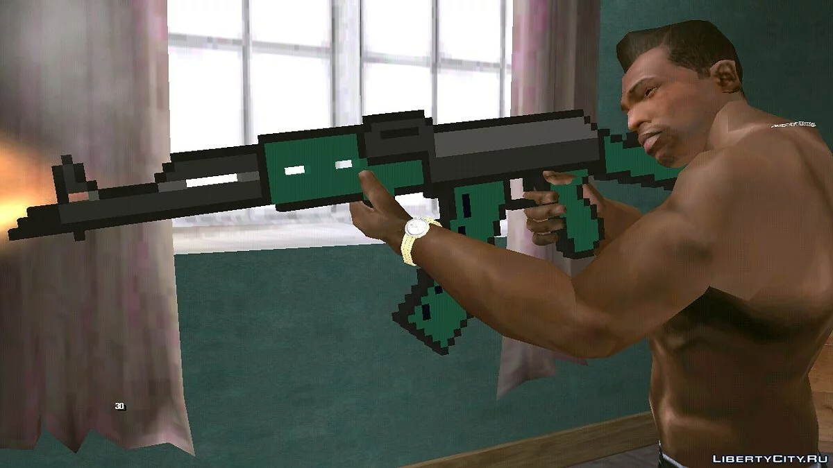 Піксельний AK-47 з Minecraft / GTA San Andreas (iOS, Android)