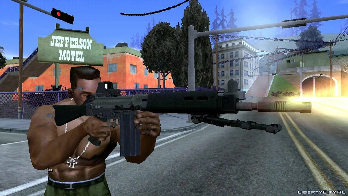 FN-FAL From CSGO with EoTech / GTA San Andreas (iOS, Android)