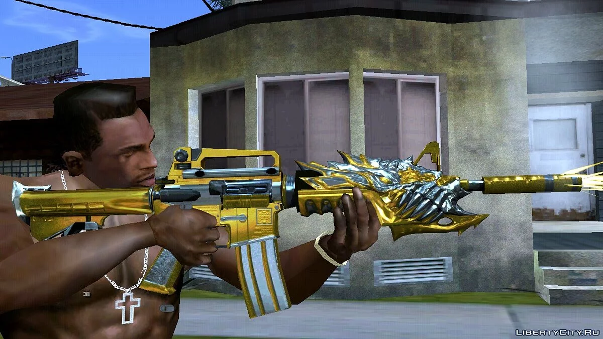 CF M4A1-S Beast Noble Gold / GTA San Andreas (iOS, Android)