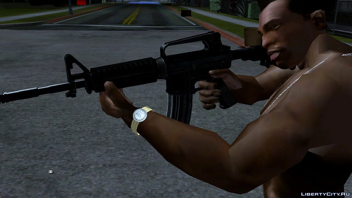 High-quality M4 rifle / GTA San Andreas (iOS, Android)