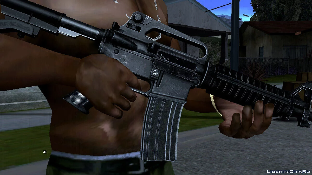 High-quality M4 rifle / GTA San Andreas (iOS, Android)