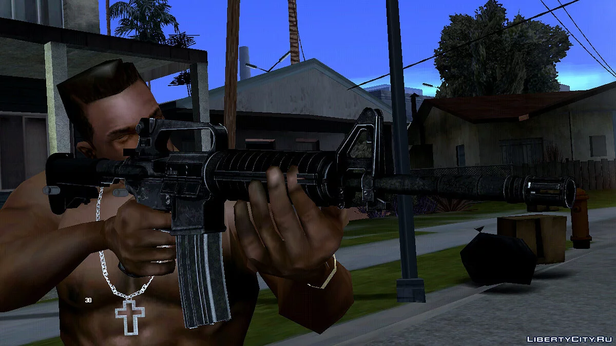 High-quality M4 rifle / GTA San Andreas (iOS, Android)