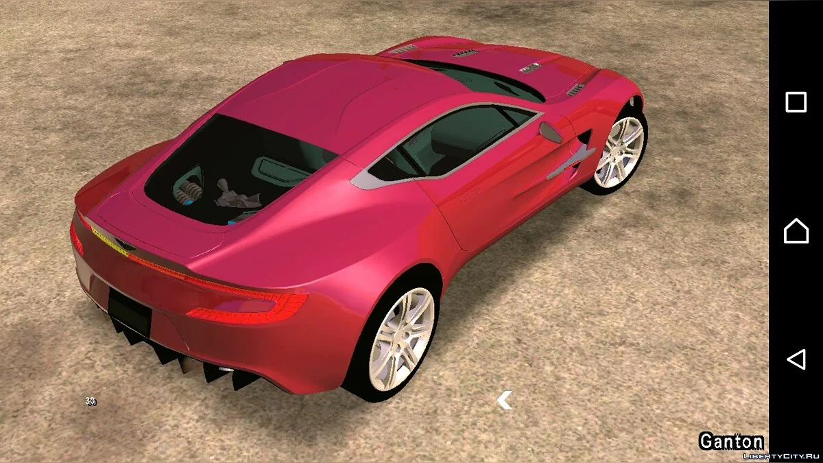 Aston Martin One-77 2012 (только DFF) / GTA San Andreas (iOS, Android)