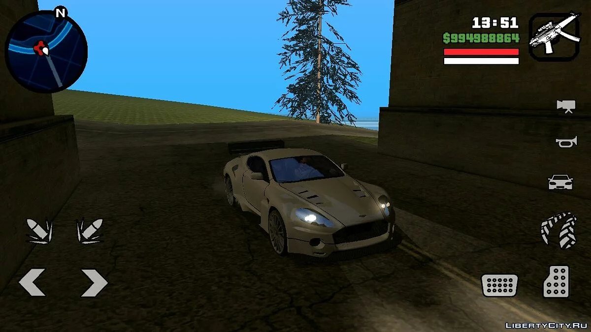 Aston Martin DB9 Ронні з NFS:MW / GTA San Andreas (iOS, Android)