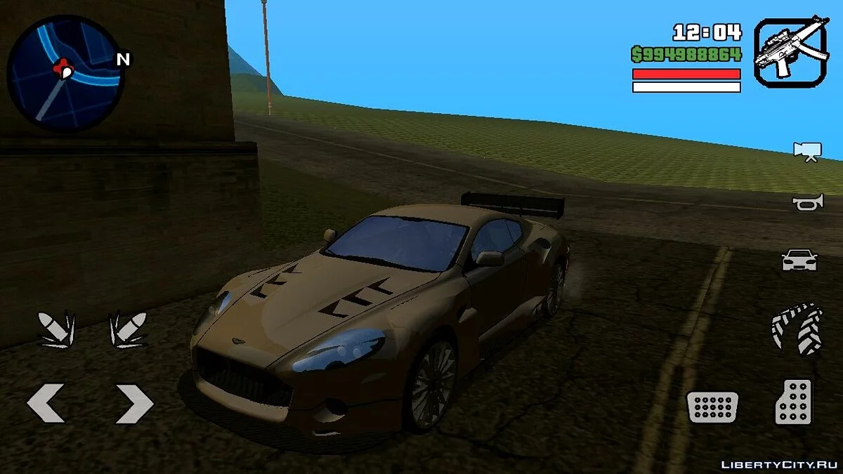 Aston Martin DB9 Ронні з NFS:MW / GTA San Andreas (iOS, Android)