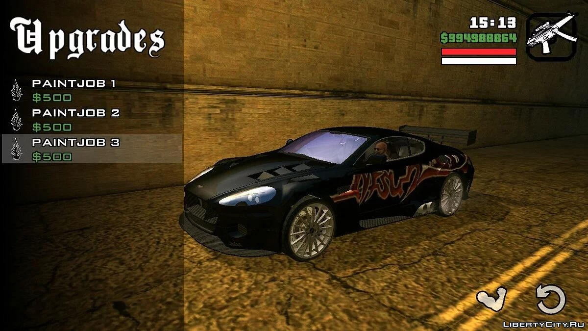 Aston Martin DB9 Ронні з NFS:MW / GTA San Andreas (iOS, Android)