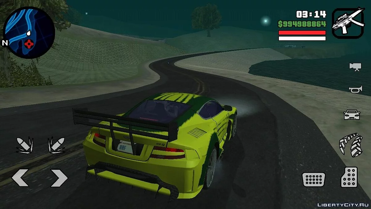 Aston Martin DB9 Ронні з NFS:MW / GTA San Andreas (iOS, Android)