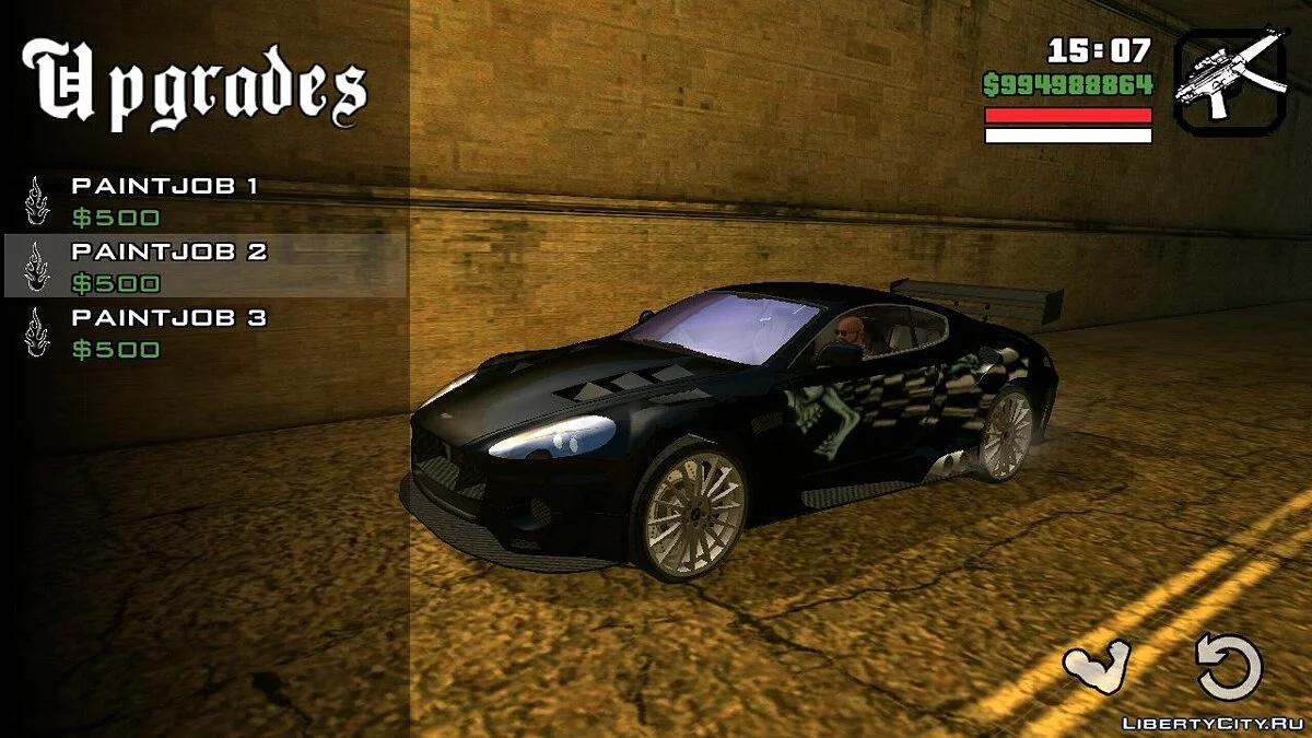 Aston Martin DB9 Ронні з NFS:MW / GTA San Andreas (iOS, Android)