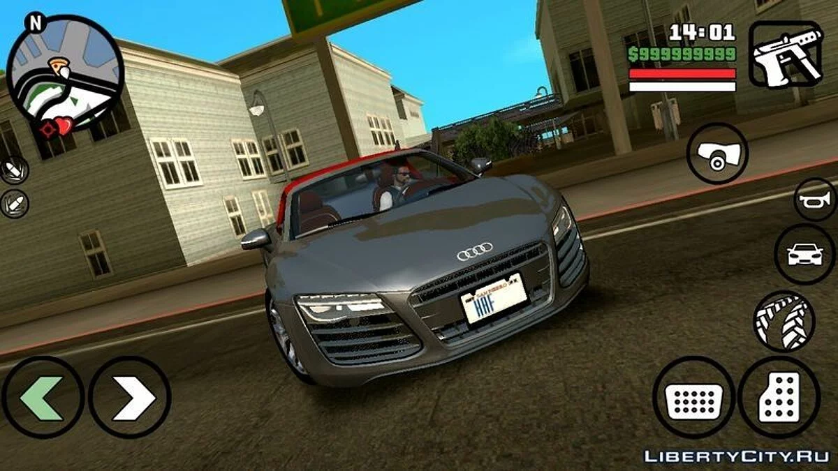 2014 Audi R8 V10 5.2 Spyder / GTA San Andreas (iOS, Android)