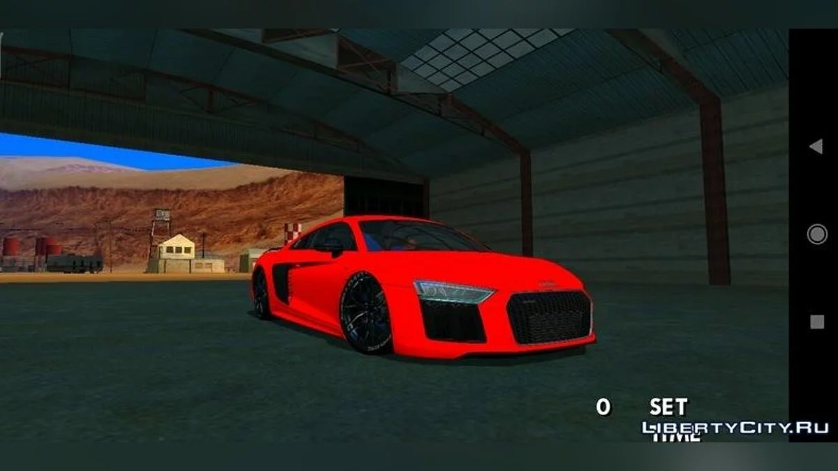 أودي R8 V10 + الأسهم / التمويه / GTA سان أندرياس (iOS، أندرويد)