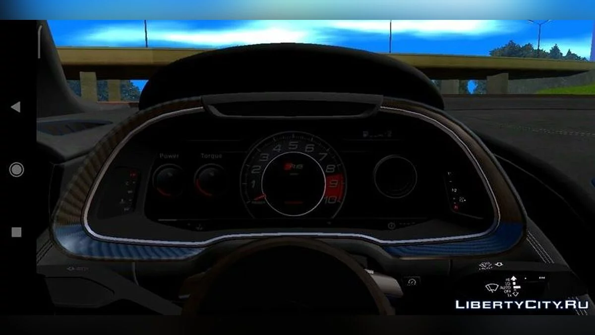 أودي R8 V10 + الأسهم / التمويه / GTA سان أندرياس (iOS، أندرويد)