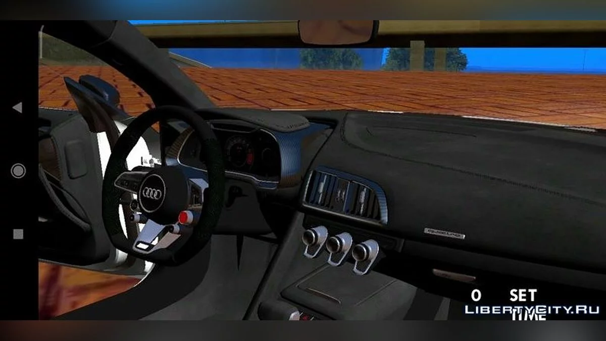 أودي R8 V10 + الأسهم / التمويه / GTA سان أندرياس (iOS، أندرويد)