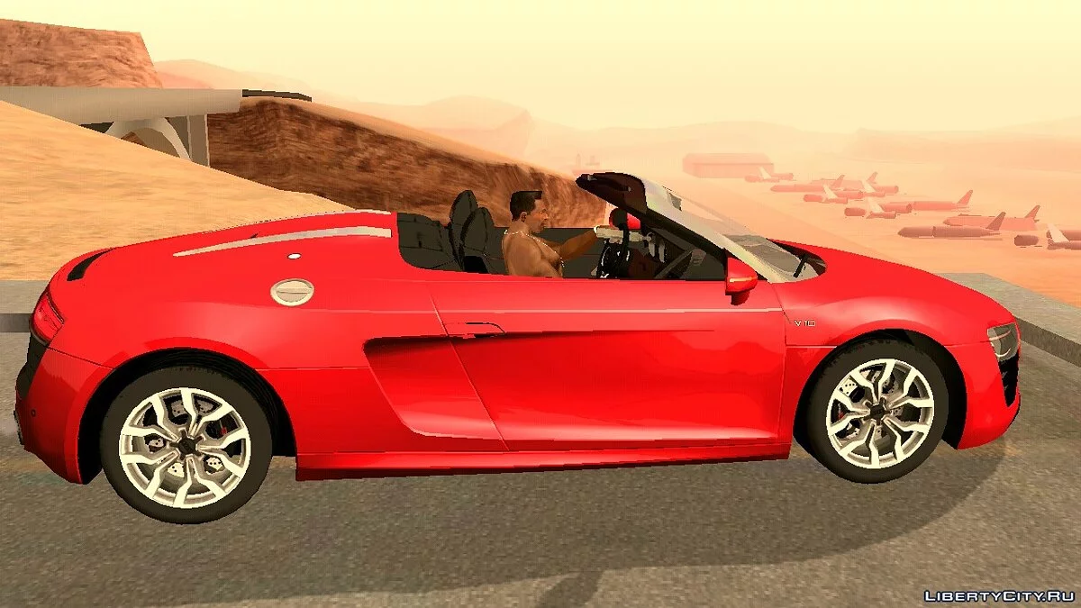 أودي R8 V10 سبايدر 2014 / GTA سان أندرياس (iOS، أندرويد)