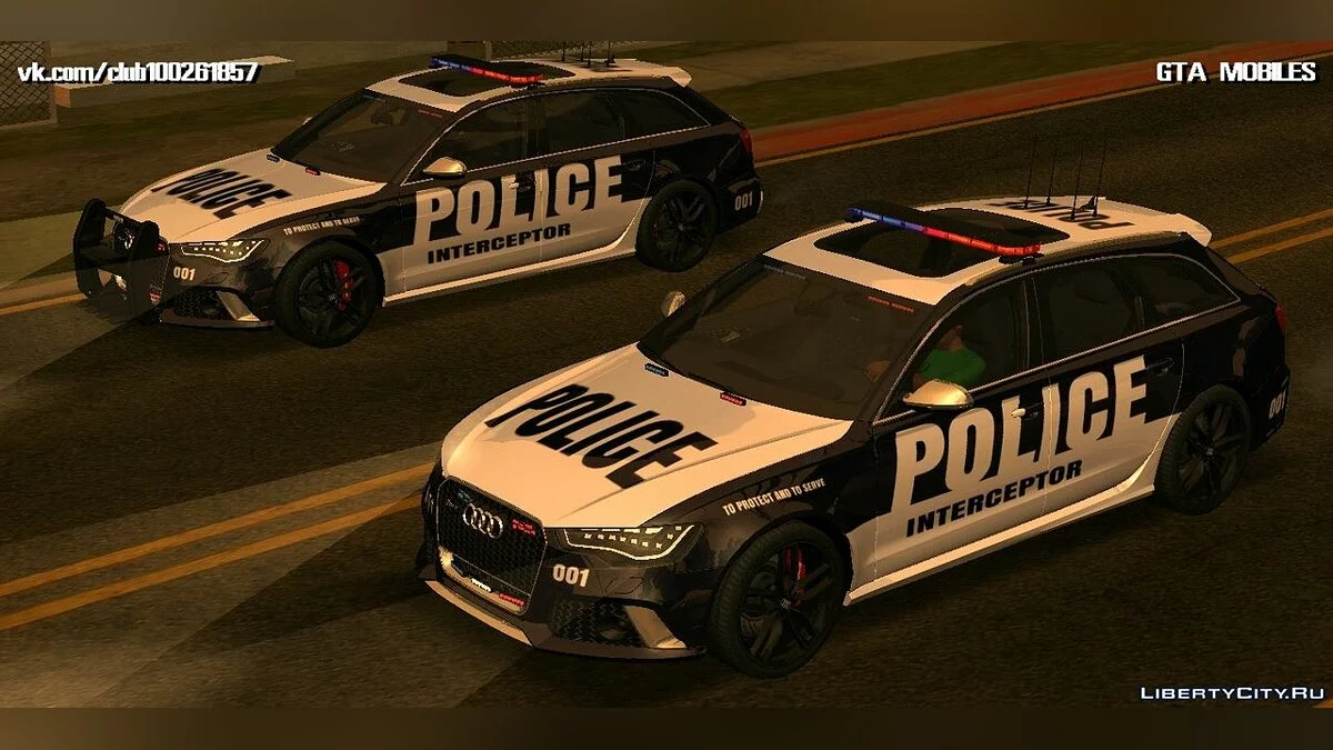 Audi RS6 Avant (Цивільна та поліцейська версії) / GTA San Andreas (iOS, Android)