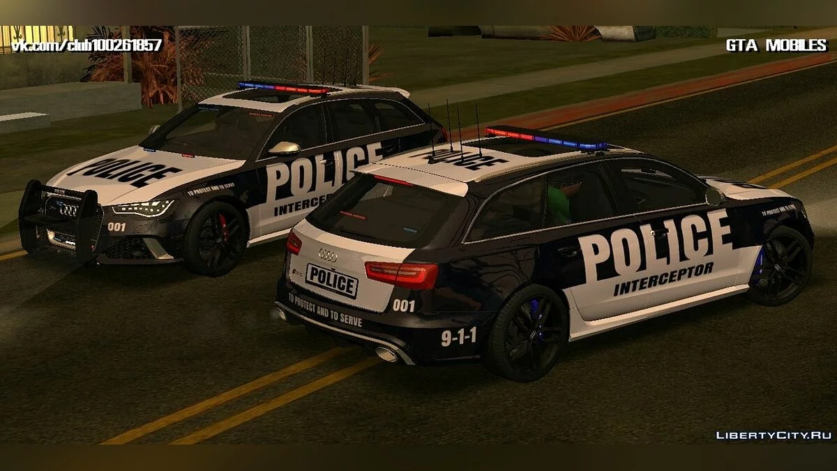 Audi RS6 Avant (Цивільна та поліцейська версії) / GTA San Andreas (iOS, Android)