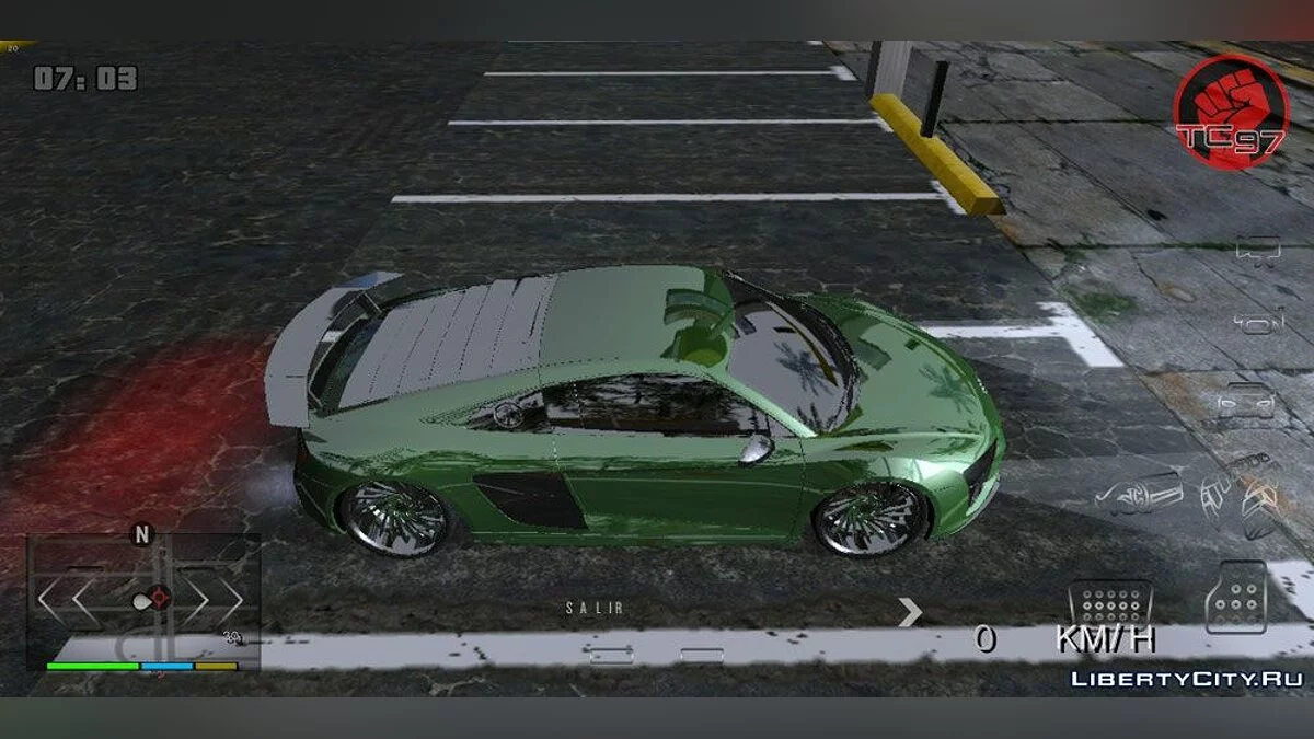 أودي R8 V10 2017 (DFF فقط) / GTA سان أندرياس (iOS، أندرويد)