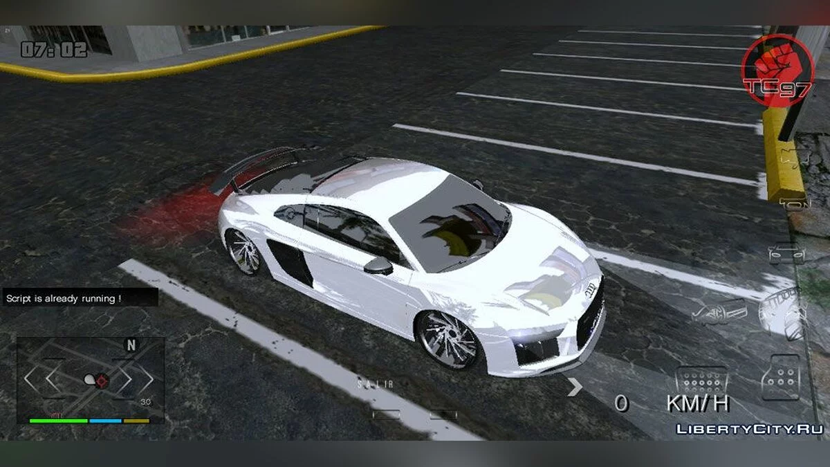 أودي R8 V10 2017 (DFF فقط) / GTA سان أندرياس (iOS، أندرويد)
