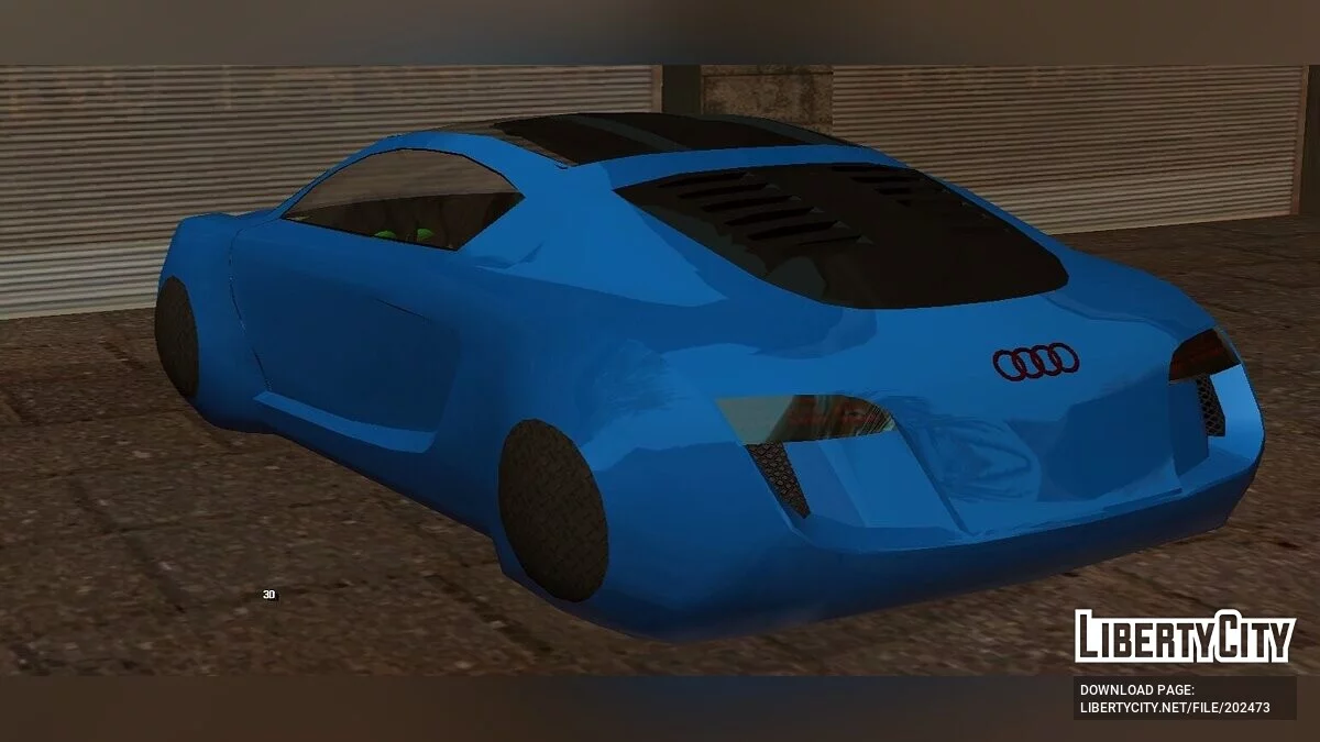 Conceito Audi RSQ (somente DFF) / GTA San Andreas (iOS, Android)