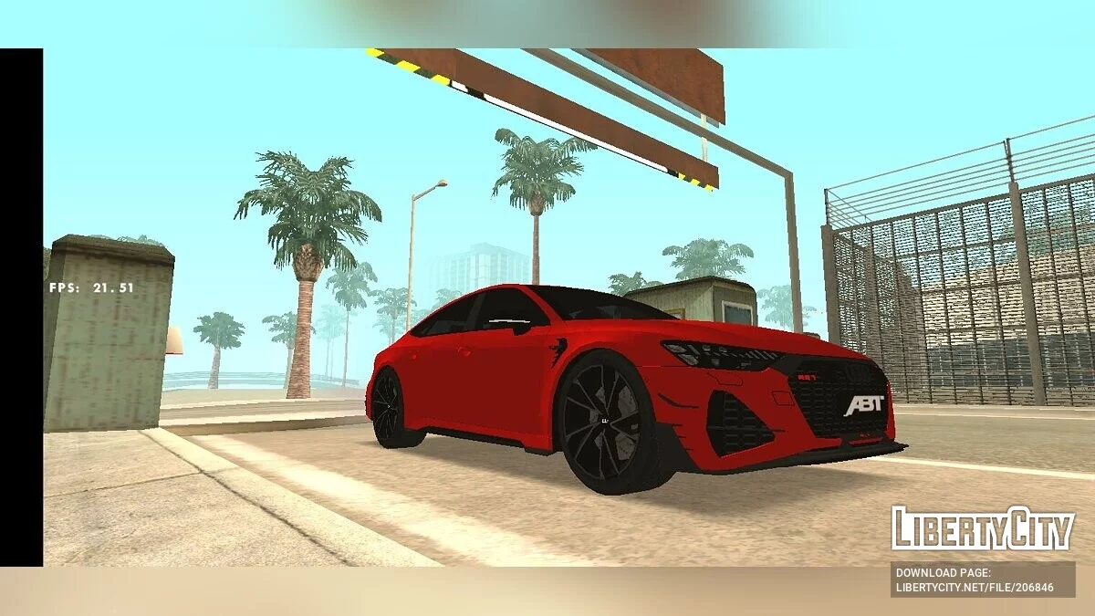 Audi RS7-R C8 ABT / GTA San Andreas (iOS, Android)