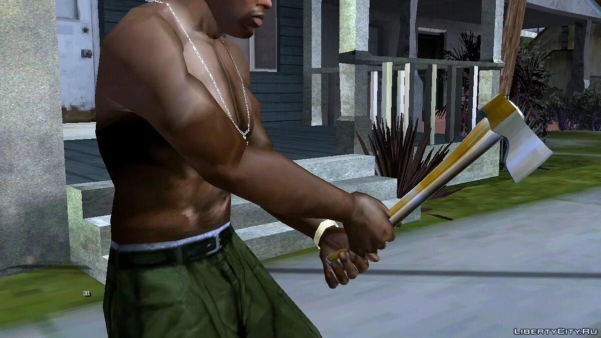 Золотой топор из GTA 5 (только DFF) / GTA San Andreas (iOS, Android)