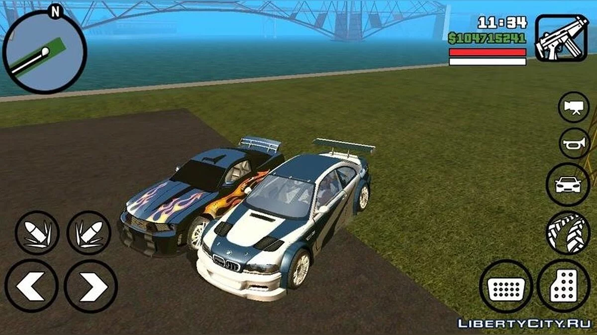 بي إم دبليو M3 GTR من NFS Most Wanted (مع الأصوات) / GTA سان أندرياس (iOS، أندرويد)