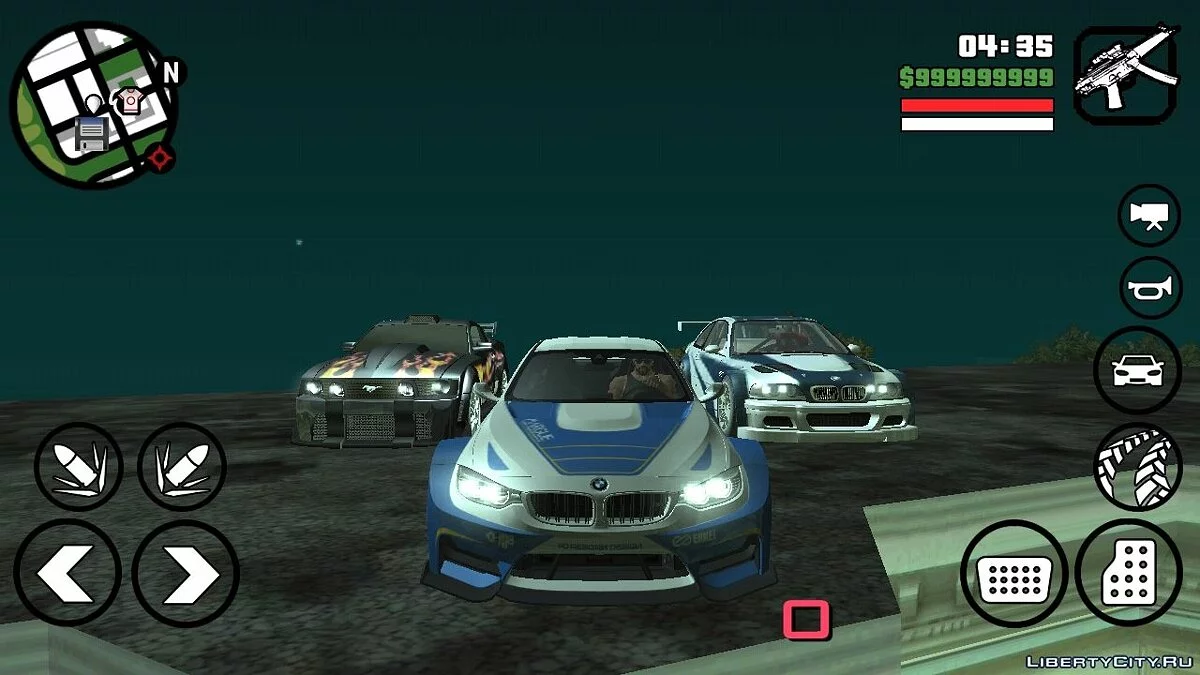 BMW M4 dari NFS: No Limits / GTA San Andreas (iOS, Android)