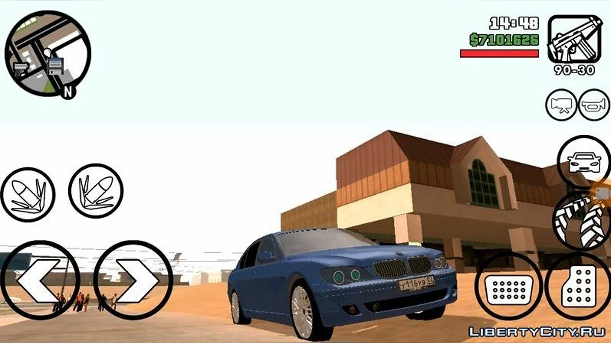 BMW 760i (DFF فقط) / GTA سان أندرياس (iOS، أندرويد)