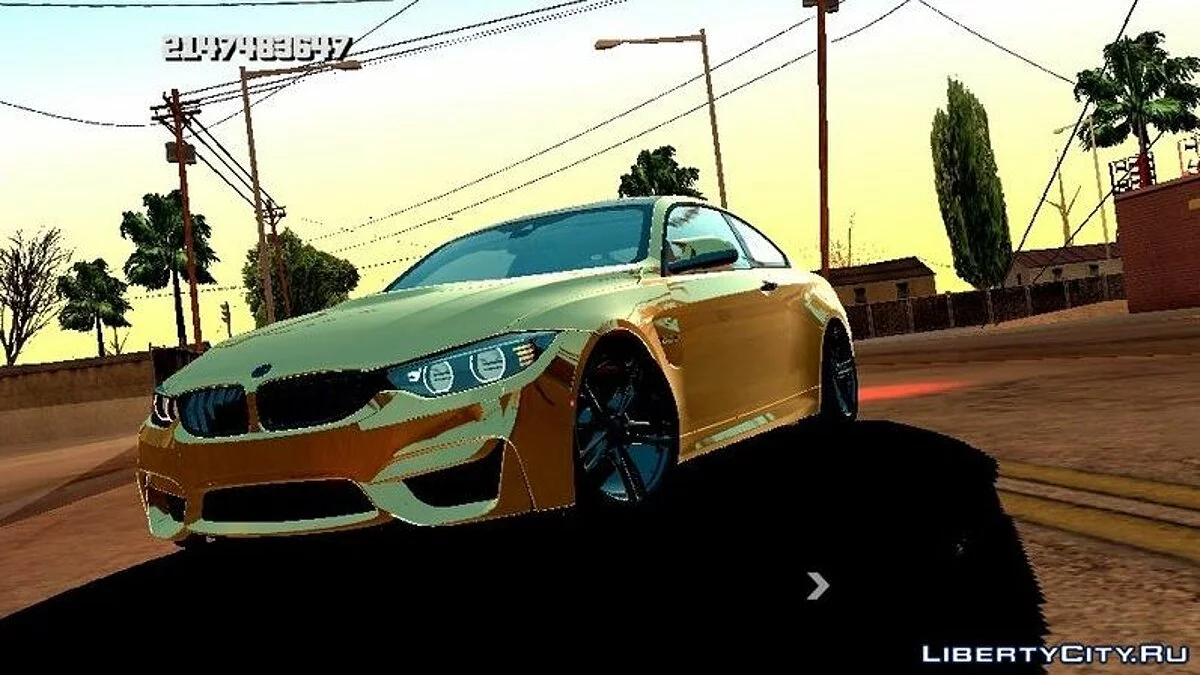 BMW M4 2018 (DFF فقط) / GTA سان أندرياس (iOS، أندرويد)