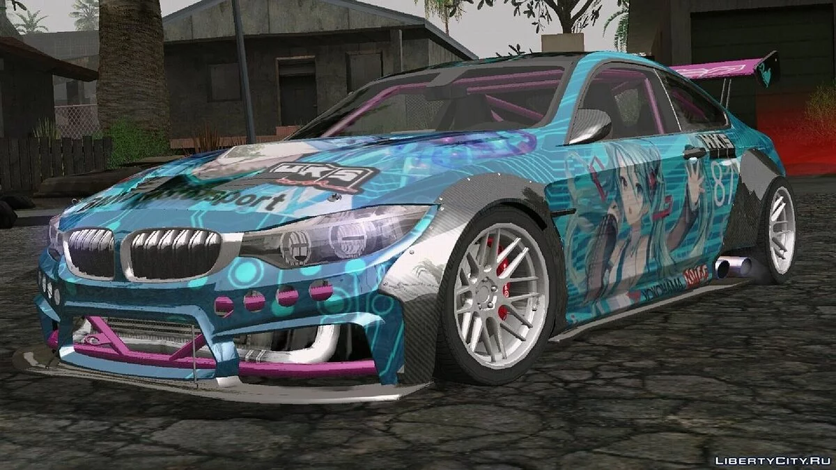 BMW M4 F82 Hatsune Miku / GTA سان أندرياس (iOS، أندرويد)