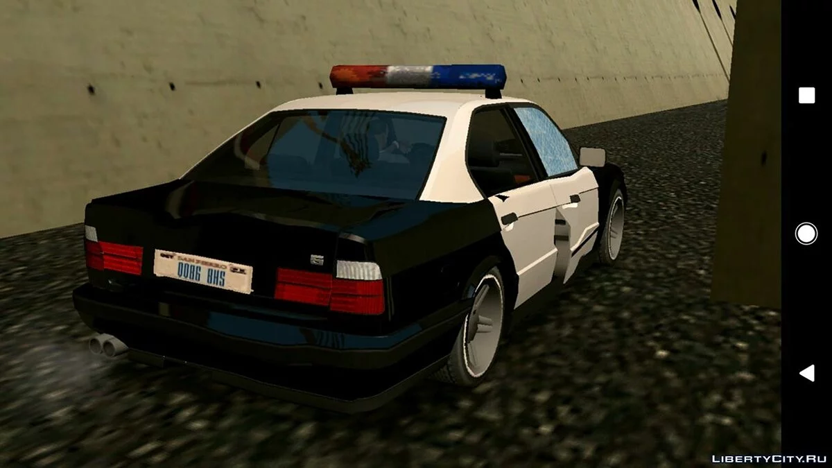 BMW M5 E34 - Police V2.0 (DFF Only) / GTA San Andreas (iOS, Android)