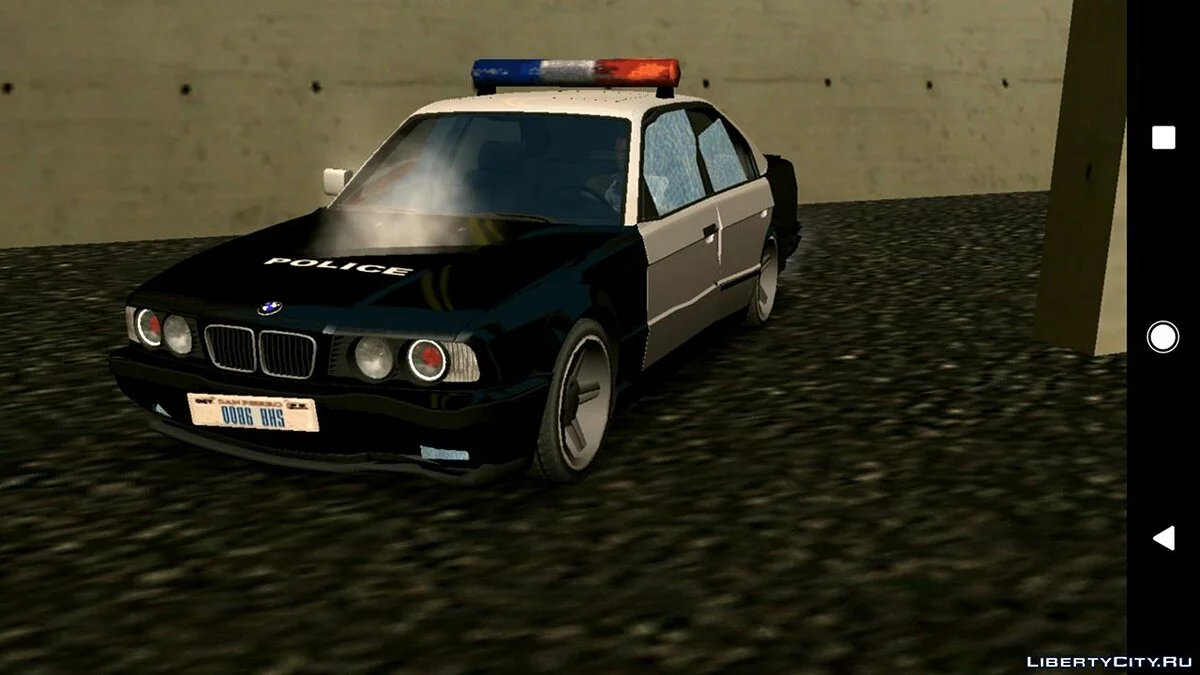 BMW M5 E34 - Police V2.0 (DFF Only) / GTA San Andreas (iOS, Android)
