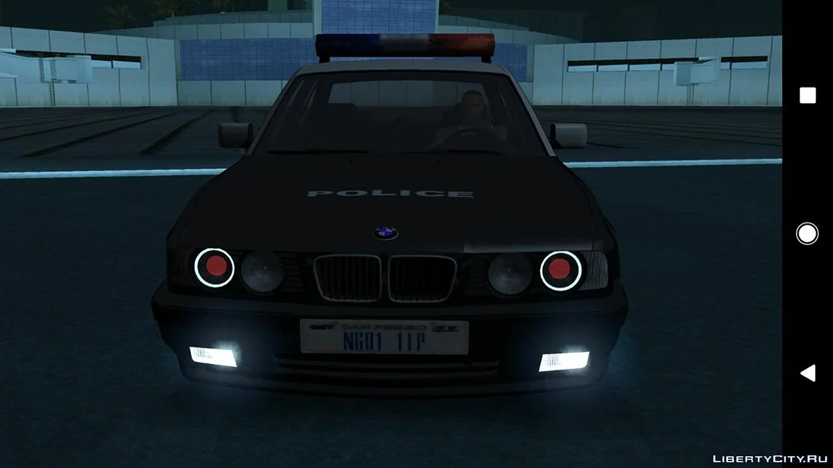 BMW M5 E34 - Police V2.0 (DFF Only) / GTA San Andreas (iOS, Android)