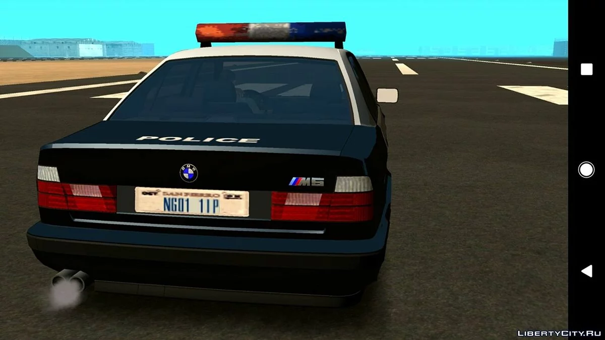 BMW M5 E34 - Police V2.0 (DFF Only) / GTA San Andreas (iOS, Android)