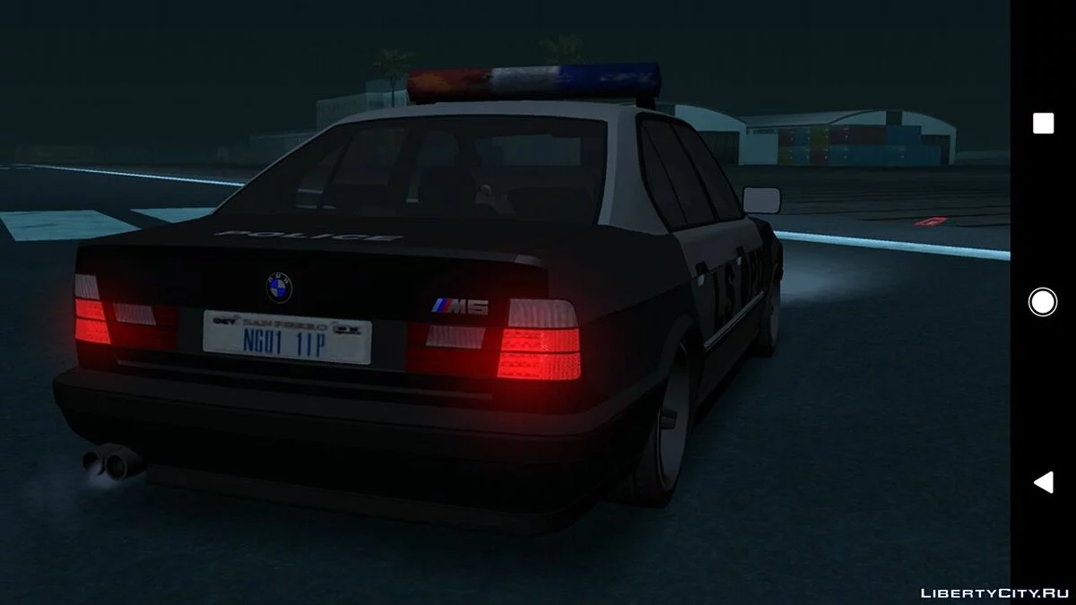 BMW M5 E34 - Police V2.0 (DFF Only) / GTA San Andreas (iOS, Android)