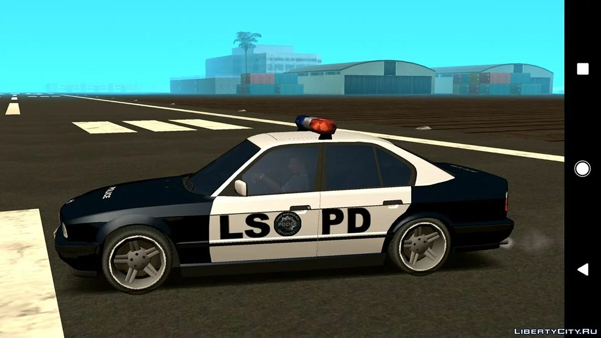 BMW M5 E34 - Police V2.0 (DFF Only) / GTA San Andreas (iOS, Android)