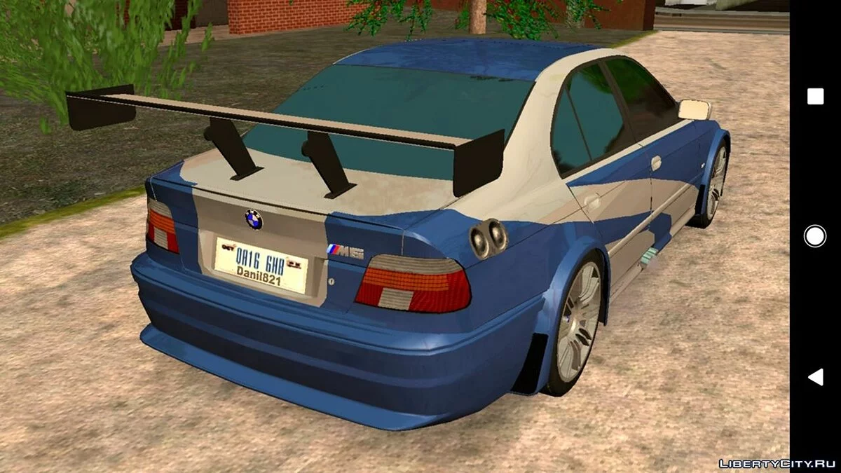 BMW M5 E39 GTR MW Style (DFF only) / GTA San Andreas (iOS, Android)