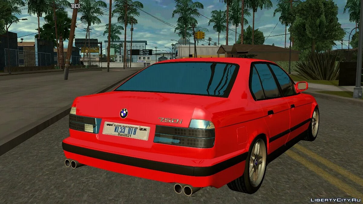 BMW 7 E32 750i v0.2 (apenas DFF) / GTA San Andreas (iOS, Android)
