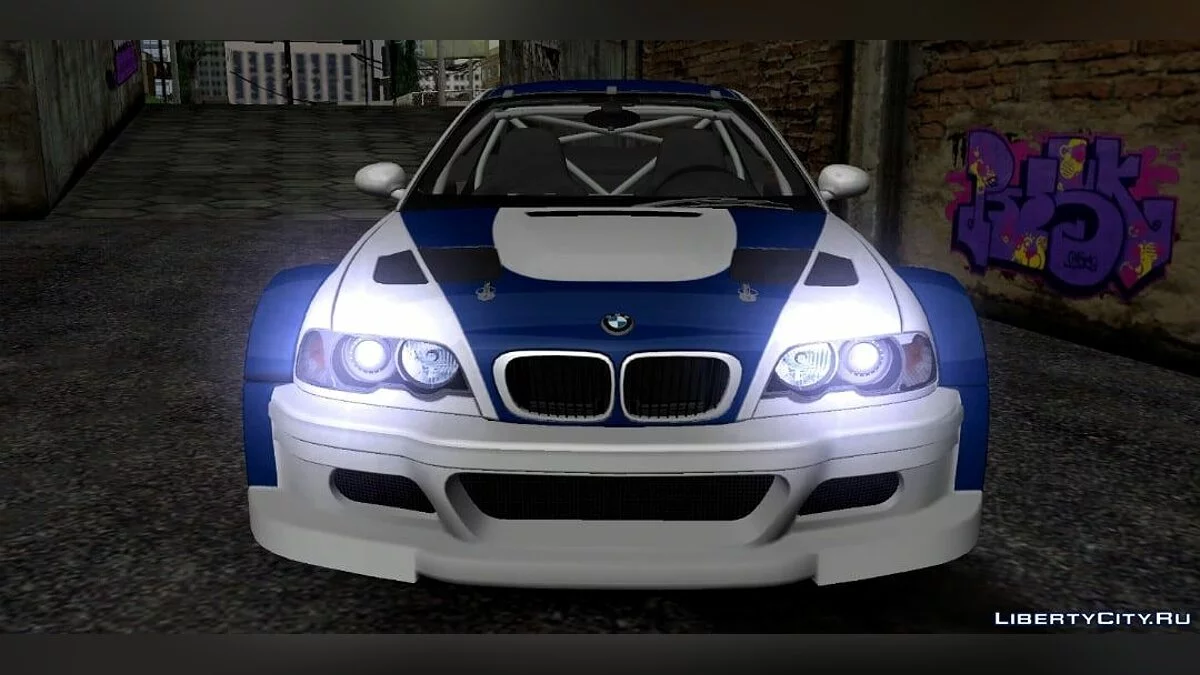 بي إم دبليو M3 E46 GT-R (NFS الأكثر طلبًا) / GTA سان أندرياس (iOS، أندرويد)