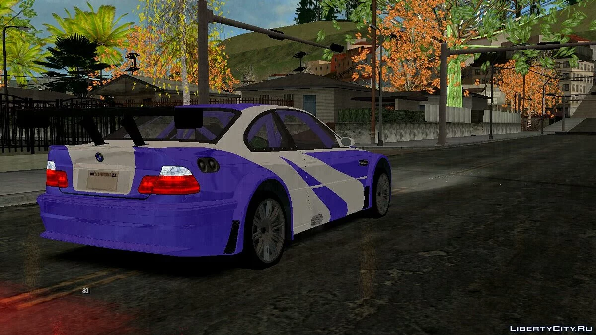 BMW M3 from NFS: Most Wanted (DFF only) / GTA San Andreas (iOS, Android)