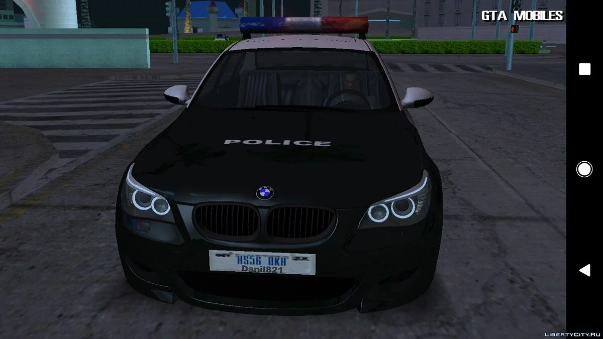 BMW M5 E60 Поліція LVPD / GTA San Andreas (iOS, Android)