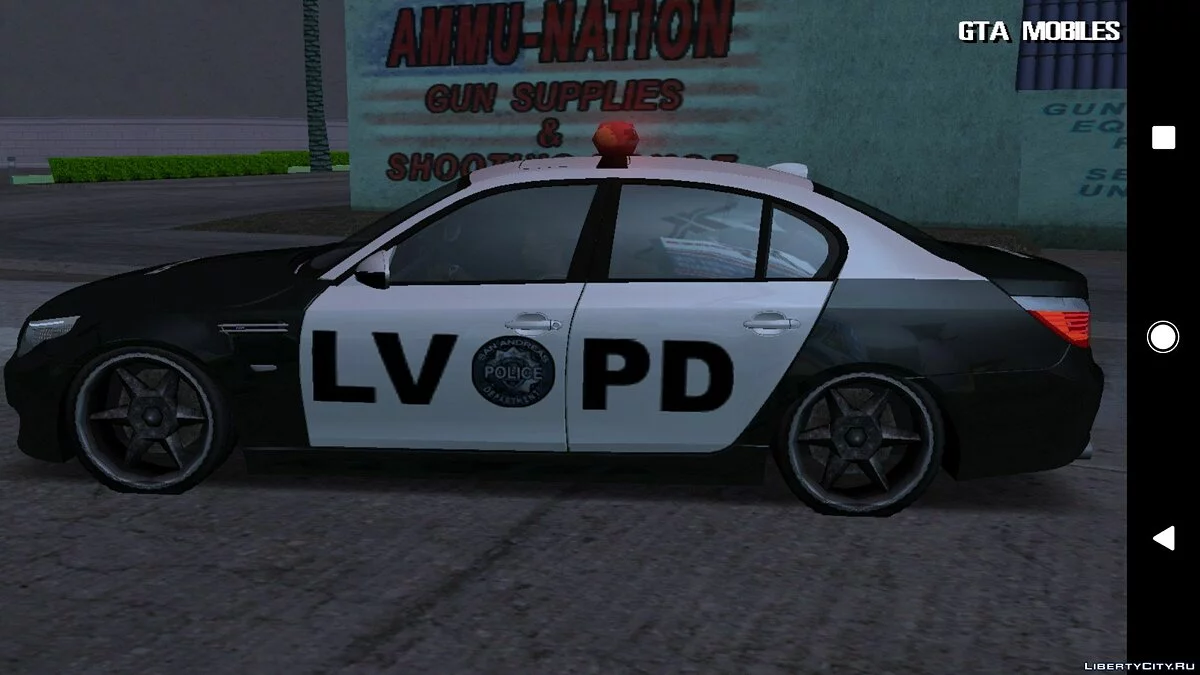BMW M5 E60 Поліція LVPD / GTA San Andreas (iOS, Android)