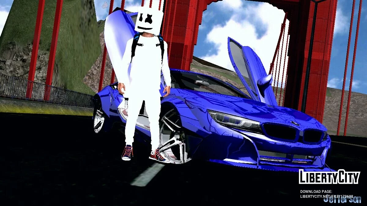 宝马 I8 火箭兔 - VIP (仅 DFF) / GTA San Andreas (iOS, Android)