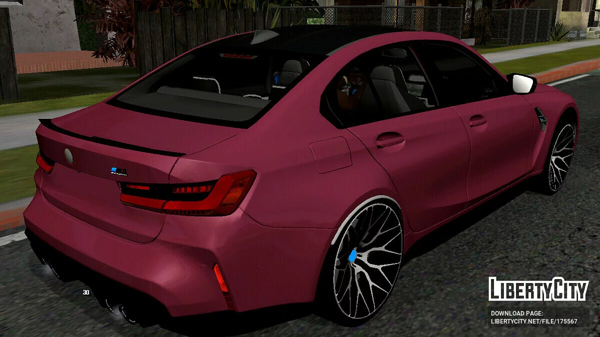 BMW M3 Competition G80 2020 (apenas DFF) / GTA San Andreas (iOS, Android)