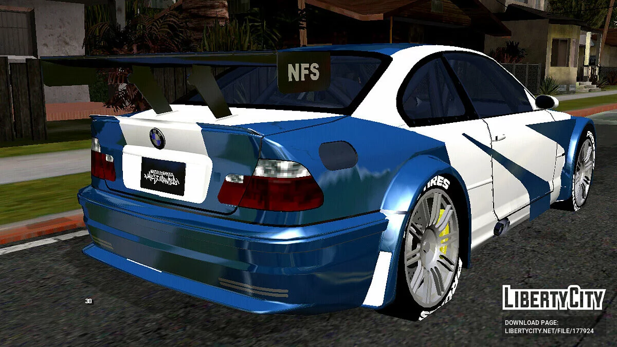BMW M3 de Need For Speed: Most Wanted (seulement DFF) / GTA San Andreas (iOS, Android)