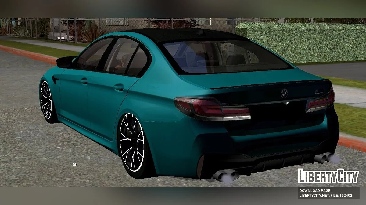 BMW M5 F90 Competição Descansando / GTA San Andreas (iOS, Android)