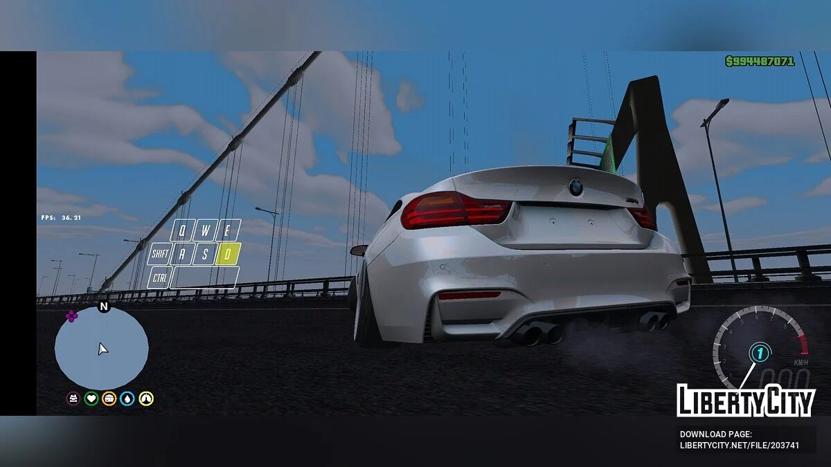BMW M4 Sound Mod / GTA San Andreas (iOS, Android)