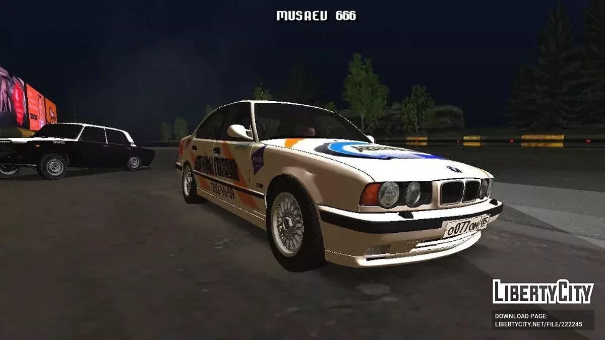 BMW 535I Е34 دورية الطرق ТВ-6 موسكو / GTA سان أندرياس (iOS، أندرويد)