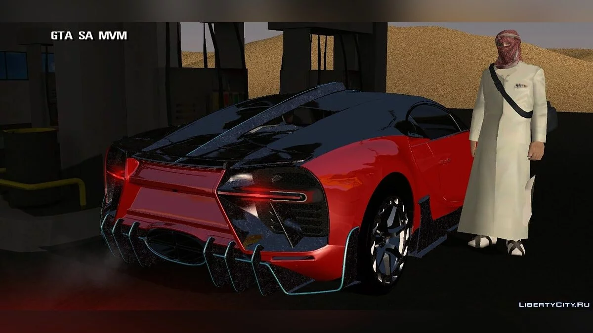 مانسوري بوجوتي كريون سوبر سبورت 300+ / GTA سان أندرياس (iOS، أندرويد)