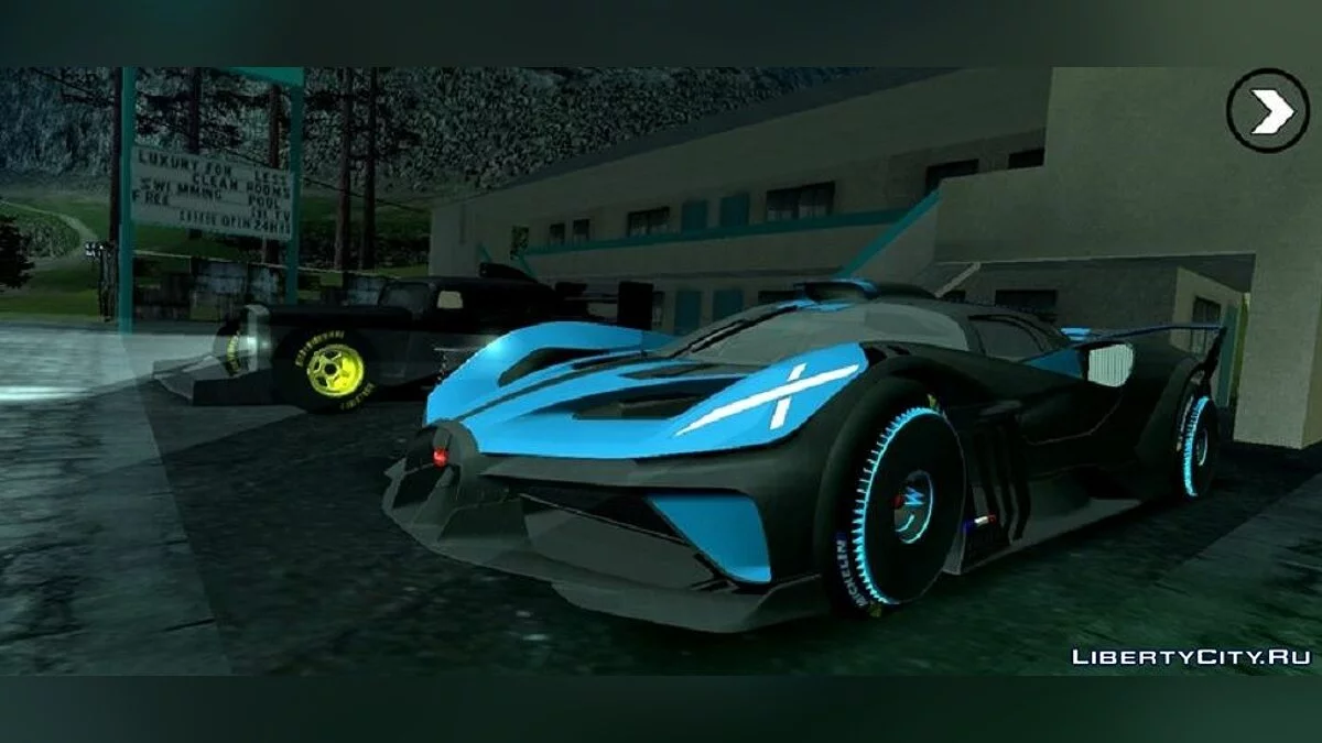 Bugatti Bolide 2024 V2 / GTA San Andreas (iOS, Android)