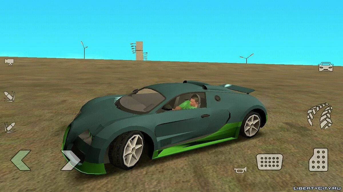 Bugatti Veyron (тільки DFF) / GTA San Andreas (iOS, Android)